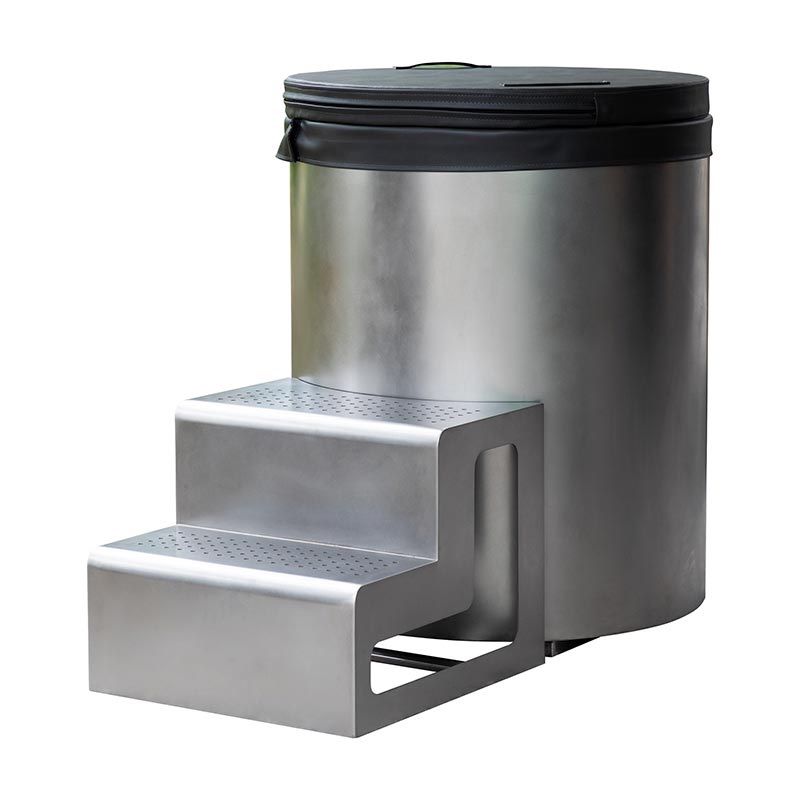 Plná kulatá studená ponorná vana z nerezové oceli 304